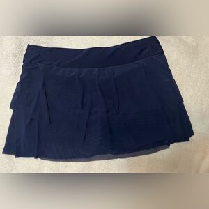 Womens Bathing Suit Skort Navy Blue size XL
